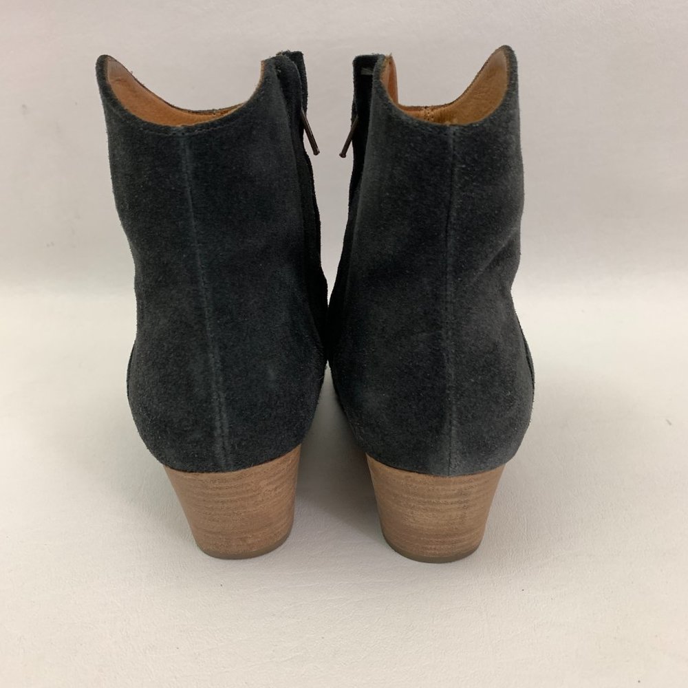 Isabel Marant Ankle Boots Women's Size 36 DICKER Black Suede 2" Heels w/Dust Bag - Picture 6 of 13